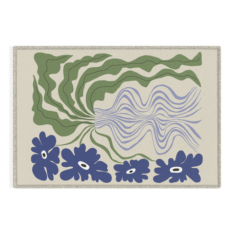 Miho Dropping leaf plant Outdoor Rug