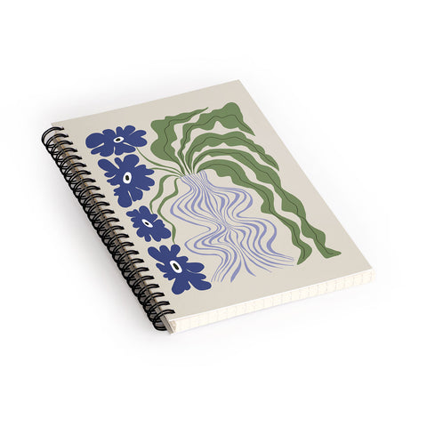 Miho Dropping leaf plant Spiral Notebook