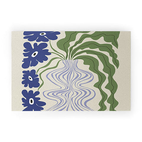 Miho Dropping leaf plant Welcome Mat