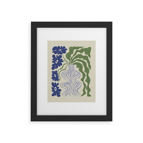 Miho Dropping leaf plant Framed Art Print