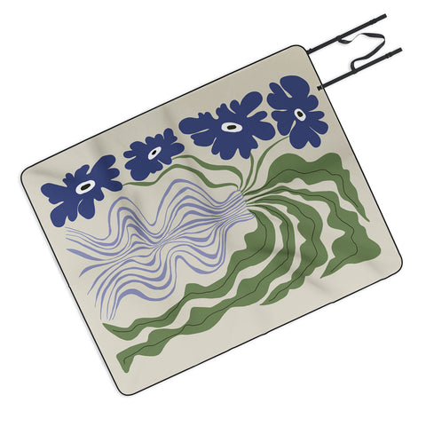 Miho Dropping leaf plant Picnic Blanket