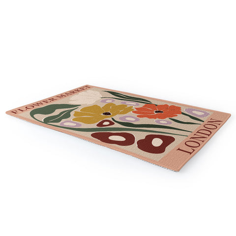 Miho flower market london Area Rug