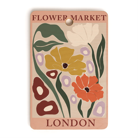 Miho flower market london Cutting Board Rectangle