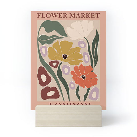 Miho flower market london Mini Art Print