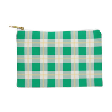 Miho green vintage gingham Pouch