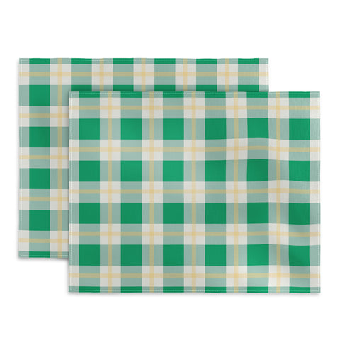 Miho green vintage gingham Placemat