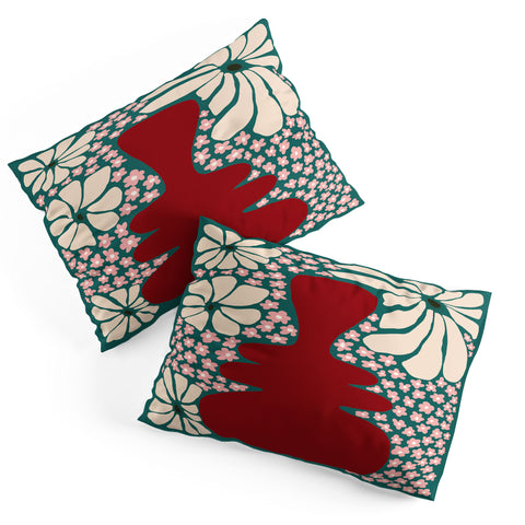 Miho Happy Retro flower vase 1 Pillow Shams