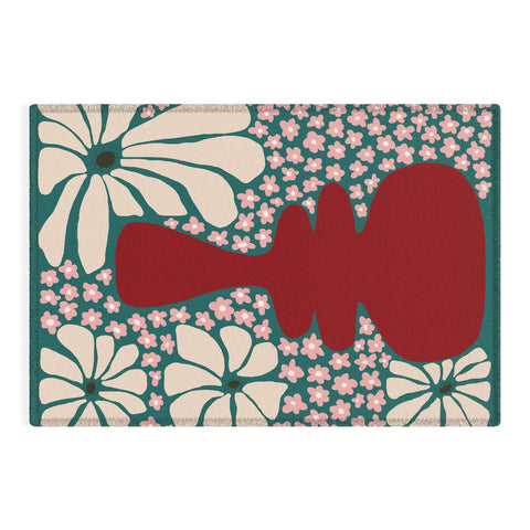 Miho Happy Retro flower vase 1 Outdoor Rug
