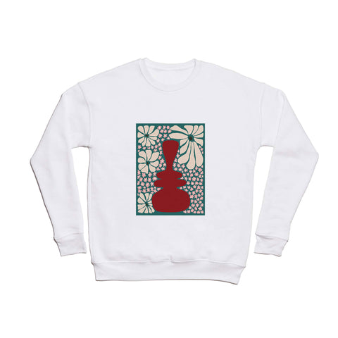 Miho Happy Retro flower vase 1 Crewneck Sweatshirt