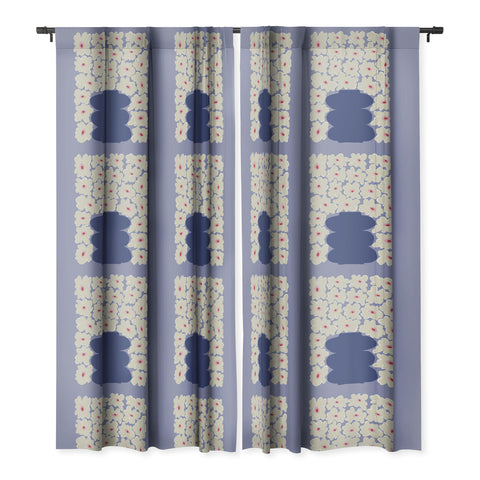 Miho Little Daisy Vase Blackout Window Curtain