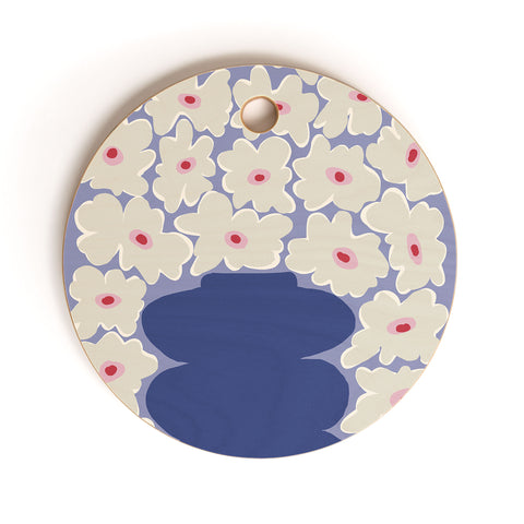Miho Little Daisy Vase Cutting Board Round