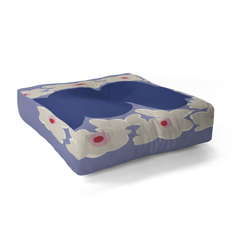 Miho Little Daisy Vase Floor Pillow Square