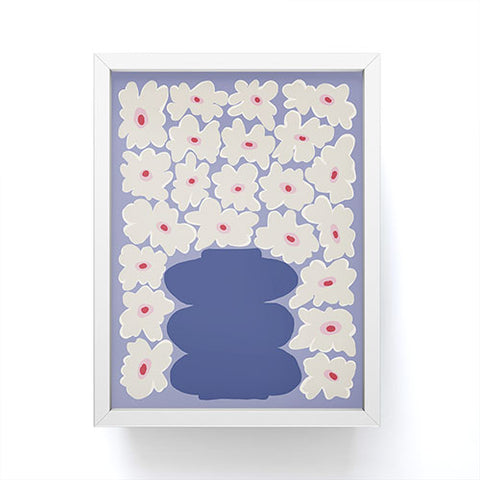 Miho Little Daisy Vase Framed Mini Art Print