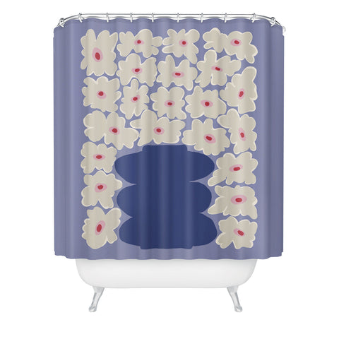 Miho Little Daisy Vase Shower Curtain
