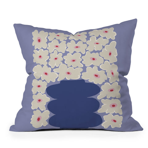 Miho Little Daisy Vase Throw Pillow