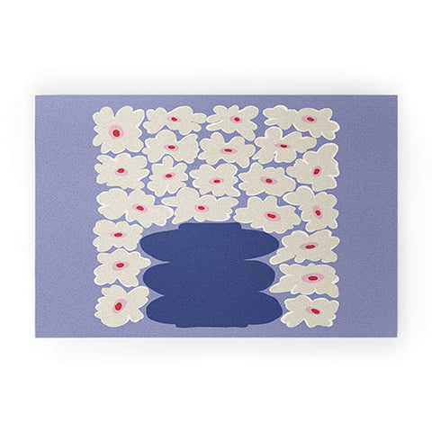 Miho Little Daisy Vase Welcome Mat
