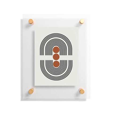 Miho midcentury arch Floating Acrylic Print