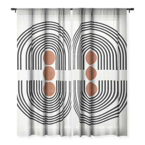 Miho midcentury arch Sheer Non Repeat