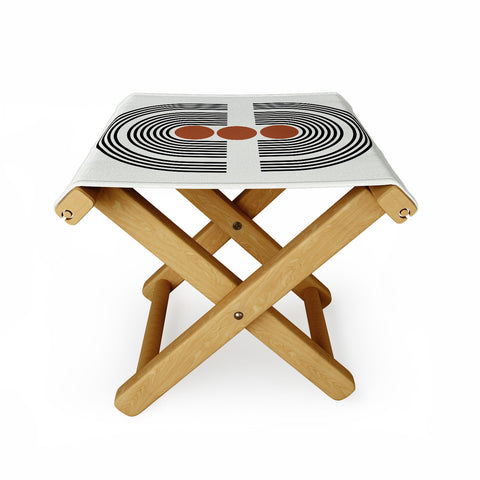 Miho midcentury arch Folding Stool