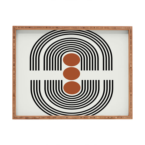 Miho midcentury arch Rectangular Tray