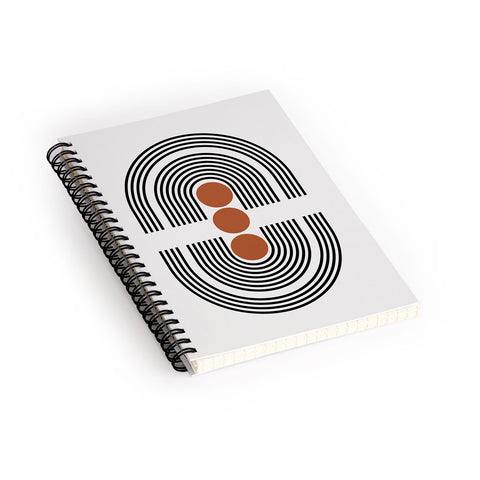 Miho midcentury arch Spiral Notebook