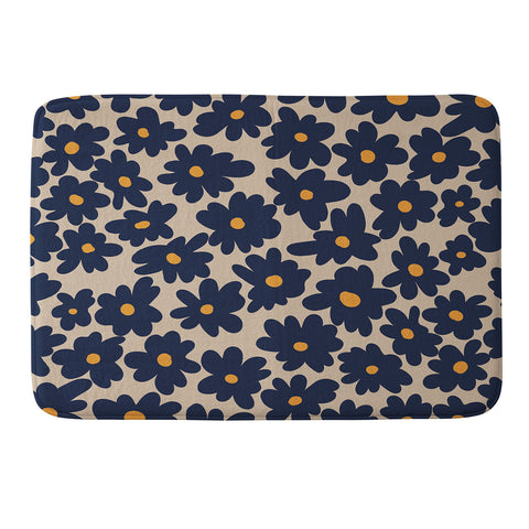 Miho mini floral garden 2 Memory Foam Bath Mat