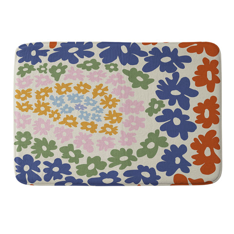 Miho Mini Reto Daisy Memory Foam Bath Mat