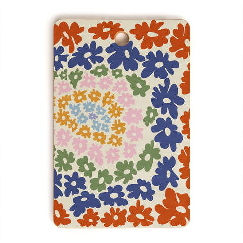Miho Mini Reto Daisy Cutting Board Rectangle