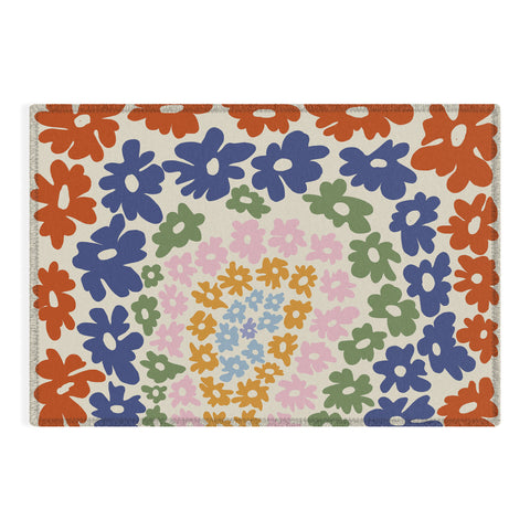 Miho Mini Reto Daisy Outdoor Rug