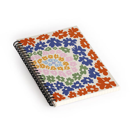 Miho Mini Reto Daisy Spiral Notebook