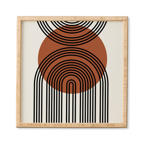 Miho minimal classic arch Framed Wall Art
