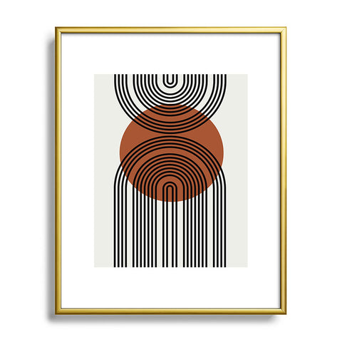 Miho minimal classic arch Metal Framed Art Print