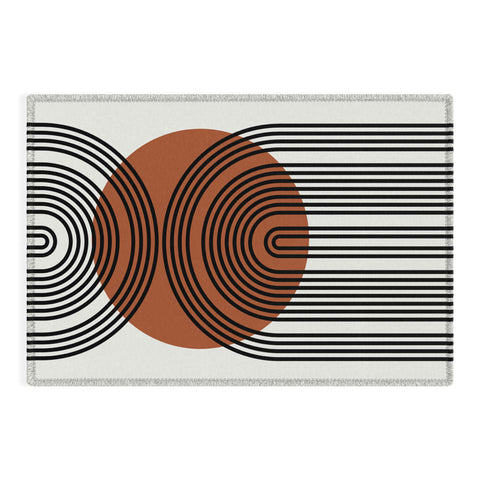 Miho minimal classic arch Outdoor Rug