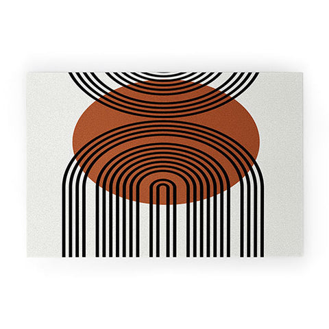 Miho minimal classic arch Welcome Mat