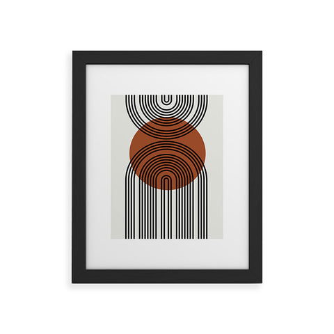Miho minimal classic arch Framed Art Print