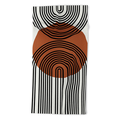 Miho minimal classic arch Beach Towel