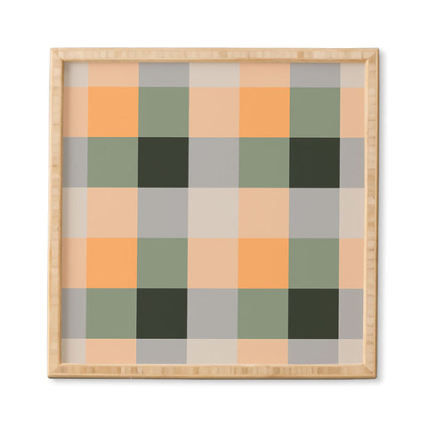 Miho retro color illusion Framed Wall Art