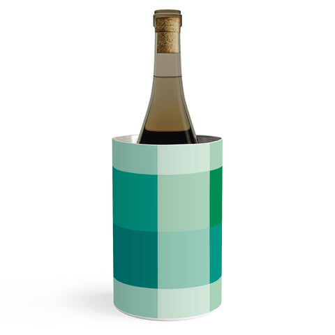 Miho retro color illusion blue green Wine Chiller