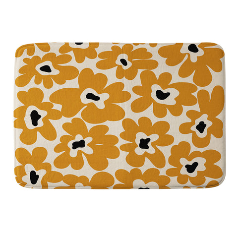 Miho spring summer garden Memory Foam Bath Mat