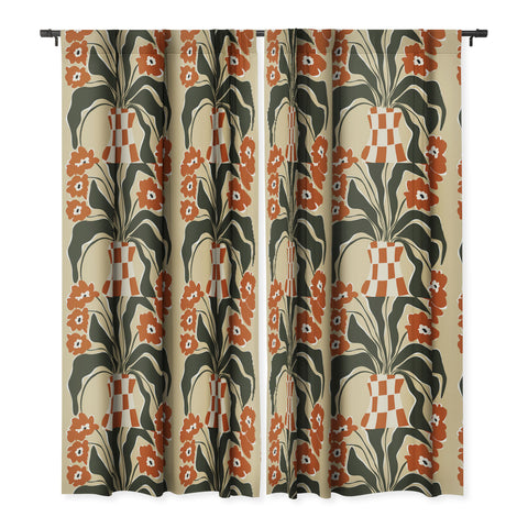Miho Terracotta Spring Blackout Window Curtain