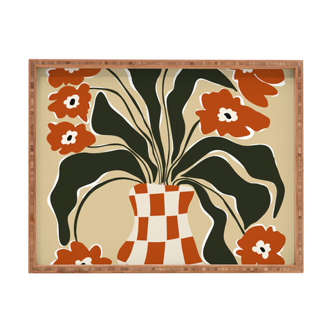 Miho Terracotta Spring Rectangular Tray