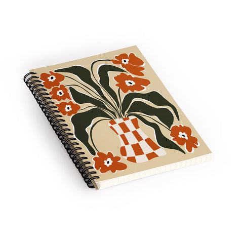 Miho Terracotta Spring Spiral Notebook