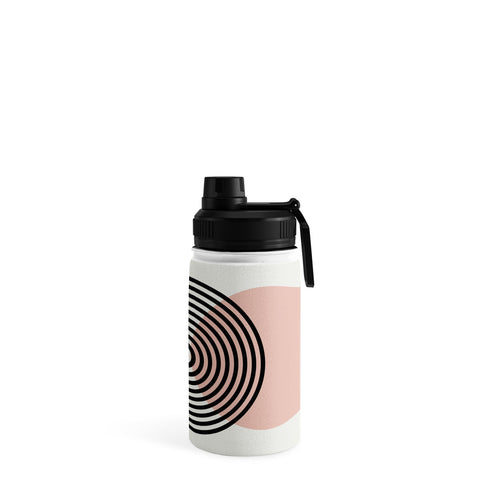 Miho terracotta sun and moon abstract Water Bottle