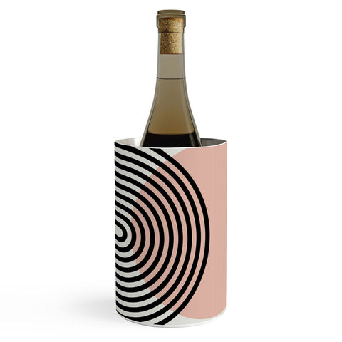 Miho terracotta sun and moon abstract Wine Chiller