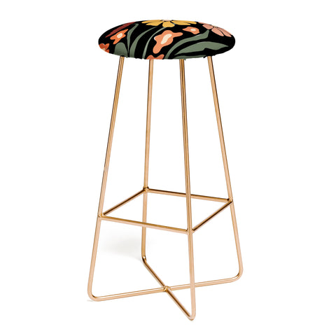 Miho TROPICAL floral night Bar Stool