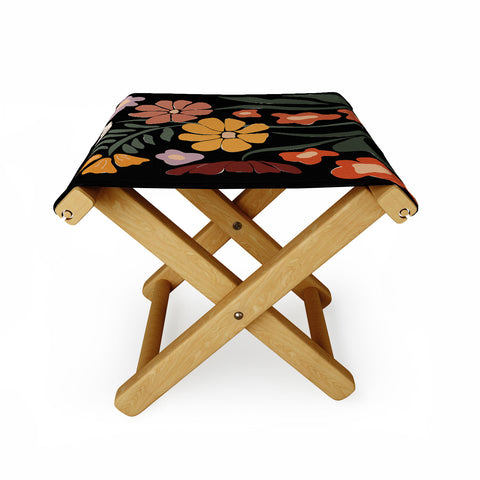 Miho TROPICAL floral night Folding Stool