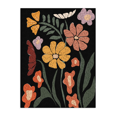 Miho TROPICAL floral night Puzzle