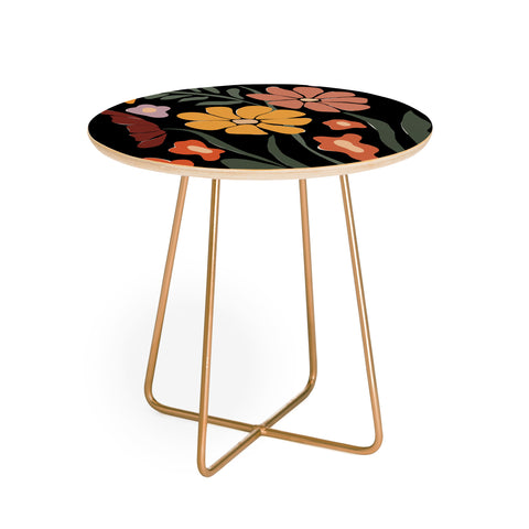 Miho TROPICAL floral night Round Side Table