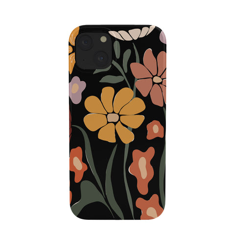 Miho TROPICAL floral night Phone Case