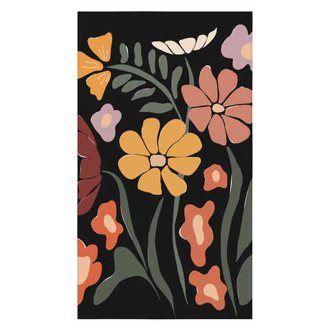 Miho TROPICAL floral night Tablecloth